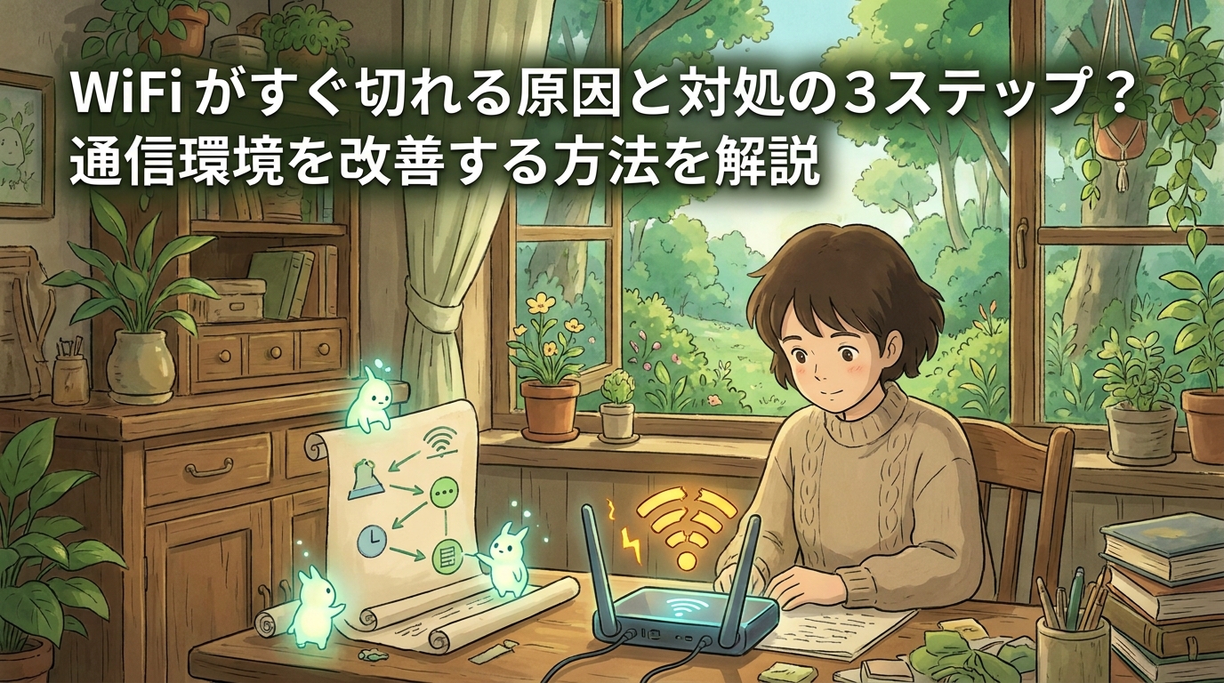 WiFi が すぐ 切れる 原因 と 対処の3ステップ？通信環境を改善する方法を解説