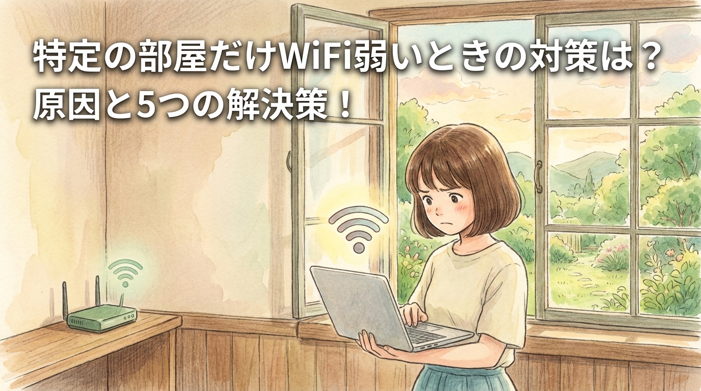 特定の部屋だけWiFi弱いときの対策は？原因と5つの解決策！