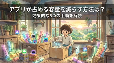 アプリが占める容量を減らす方法は？効果的な5つの手順を解説