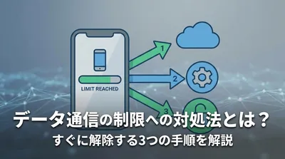 データ通信の制限への対処法とは？すぐに解除する3つの手順を解説