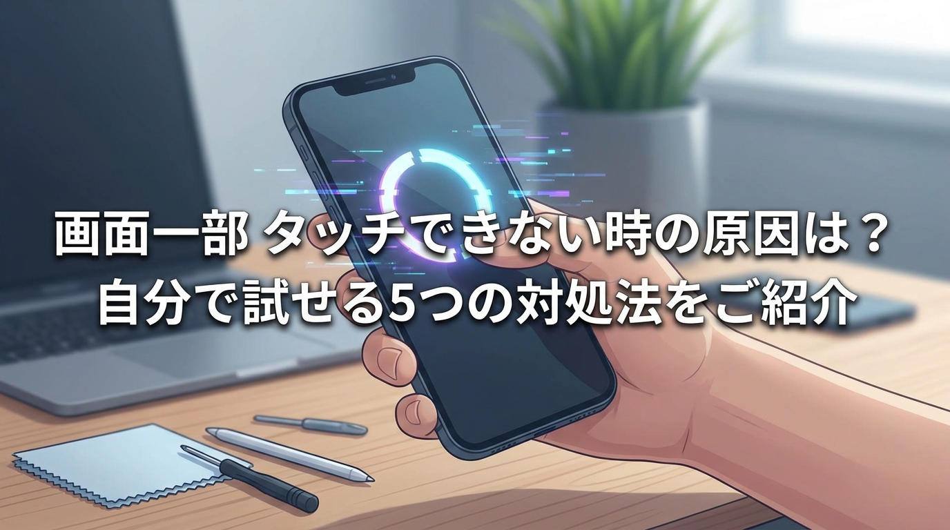 画面一部 タッチ できない時の原因は？自分で試せる5つの対処法をご紹介