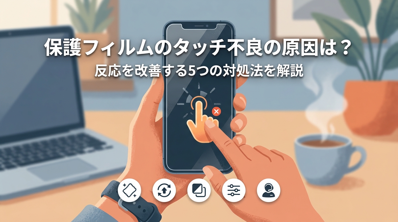 保護フィルムのタッチ不良の原因は？反応を改善する5つの対処法を解説
