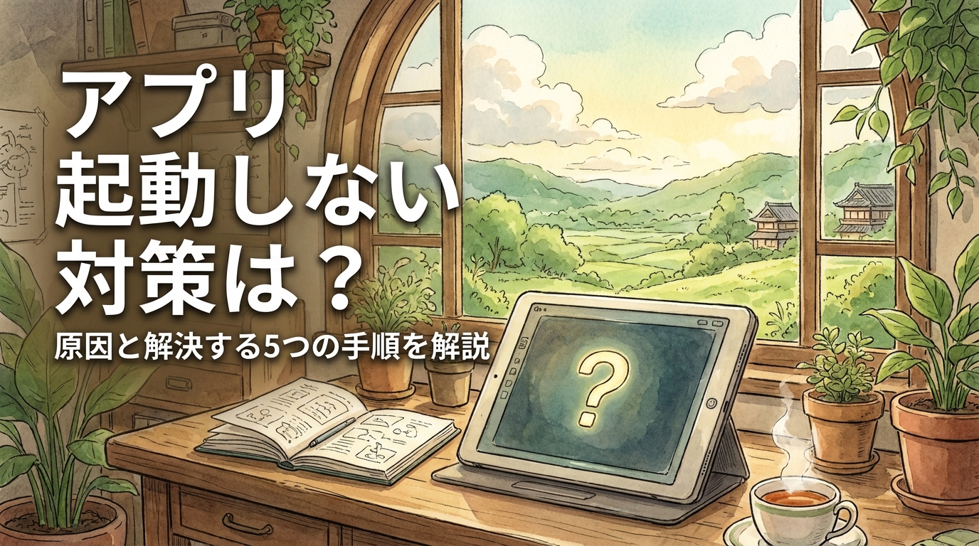 アプリ 起動しない 対策は?原因と解決する5つの手順を解説