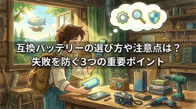 互換バッテリーの選び方や注意点は？失敗を防ぐ3つの重要ポイント