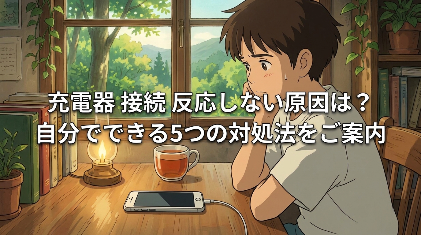 充電器 接続 反応しない原因は？自分でできる5つの対処法をご案内