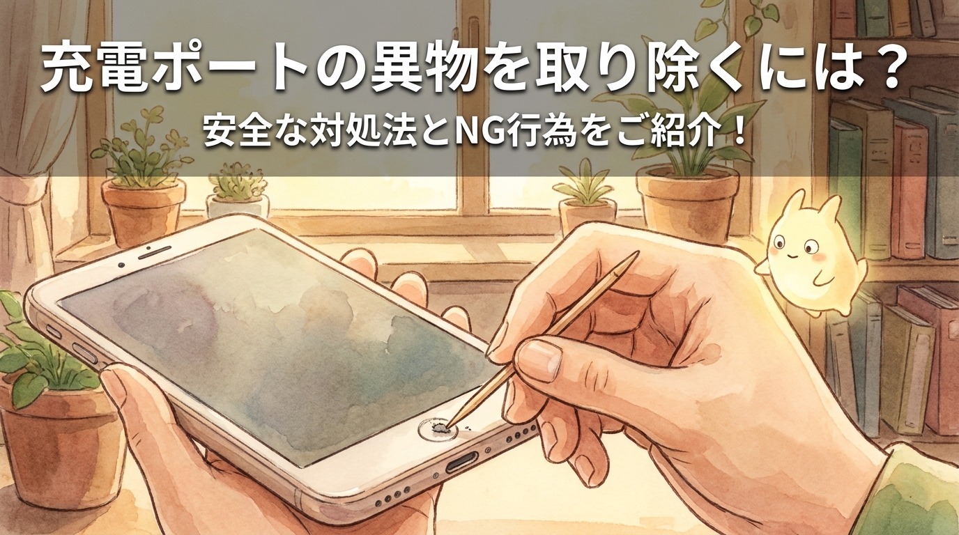 充電ポートの異物を取り除くには？安全な対処法とNG行為をご紹介！