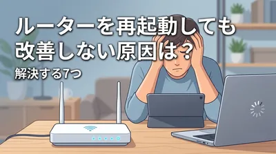 ルーターを再起動しても改善しない原因は？解決する7つの方法をご紹介
