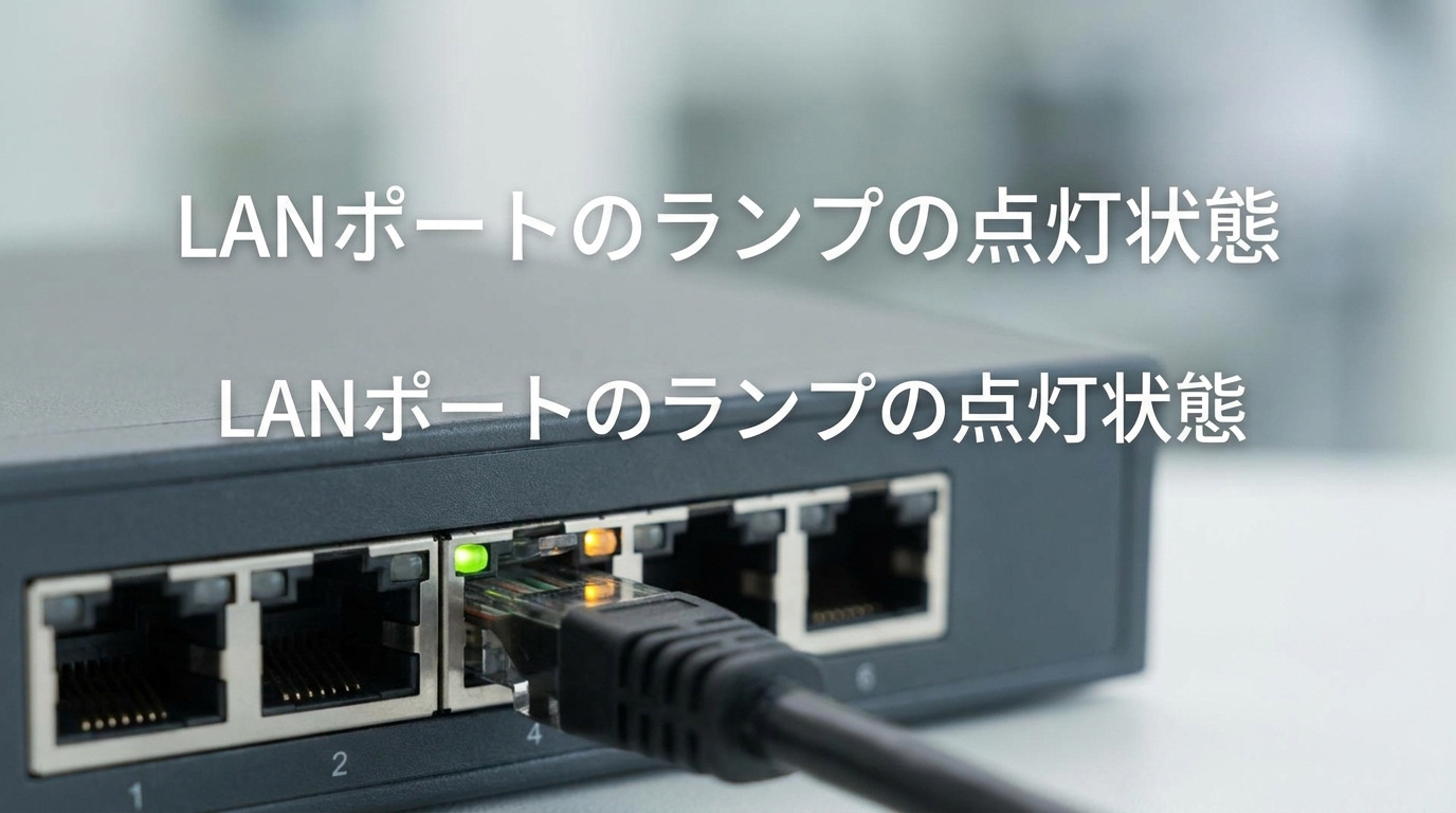 LANポートのランプの点灯状態の意味とは？色や点滅など3つの違いを徹底解説